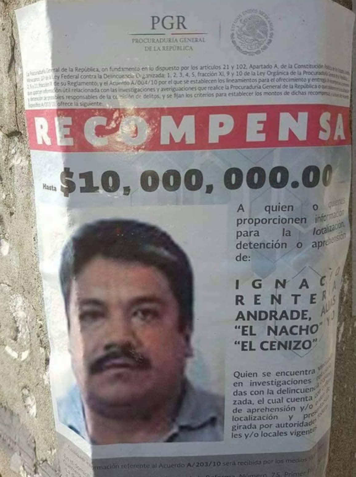 El Cenizo, líder de La Familia Michoacana es condenado a 20 años de prisión.