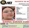 Ficha de búsqueda Danna Sarahi Cuellar Navarro, desaparecida en Juárez.
