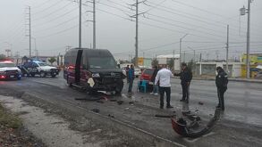 Camioneta accidentada