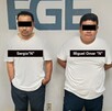 Dos hombres (identificados como Sergio 