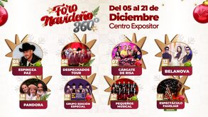 cartelera de artistas del foro navideño puebla 2025