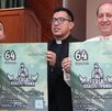Obispo auxiliar de Puebla Francisco Javier Martínez Castillo presenta la 64 Feria Guadalupana en el seminario de Puebla.