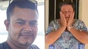 Foto del hombre desaparecido en Sayula de Alemán y su madre, que pide ayuda para localizarlo