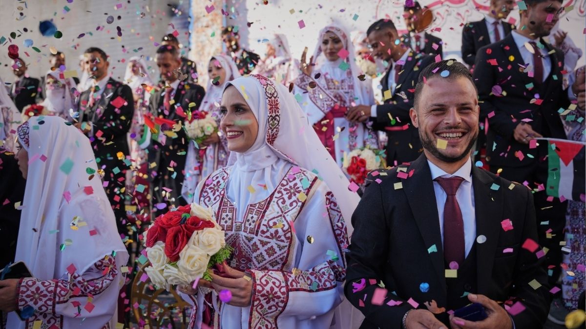 Las bodas son claves en la cultura palestina que se ha vuelto inusual en Gaza durante la guerra. La tradición se ha reanudado tras un frágil alto al fuego
