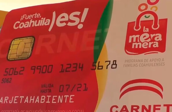 Para algunos programas, como el Mercado Mejora, no se requiere contar con esta tarjeta Mera Mera.