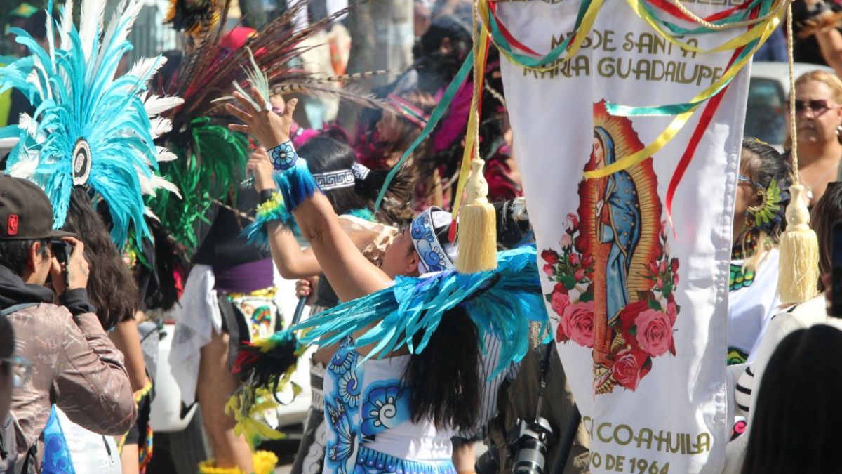 Peregrinaciones en la ciudad de Torreón e imágenes de la Virgen de Guadalupe.