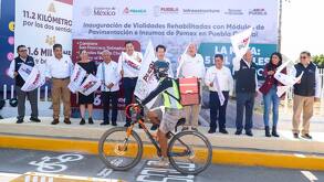 alejandro armenta inaugura reabilitación de la recta a cholula