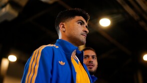 Nicolás Ibáñez con los Tigres de la UANL.