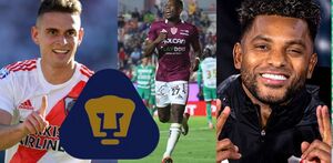 Rafael Santos Borré, Diber Cambindo y Miguel Borja, opciones para Pumas