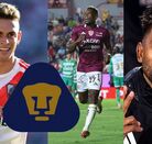 Rafael Santos Borré, Diber Cambindo y Miguel Borja, opciones para Pumas