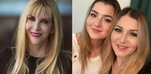 Shanik Berman de un lado y del otro Melanie Carmona y Alicia Villarreal