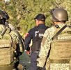 Ejercito y policía Estatal resguarda la zona del hallago de cuerpos en límites entre Puebla y Tlaxcala.
