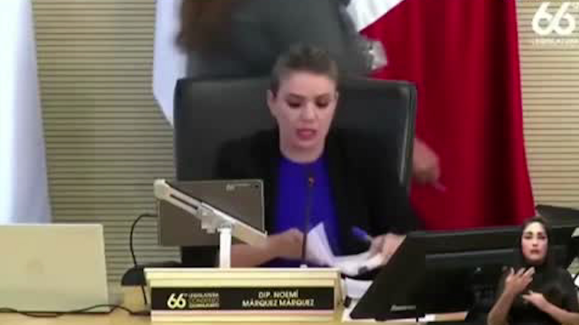 La legisladora panista se hizo viral por su reacción al dictamen clave para la legislación del matrimonio igualitario en el estado.