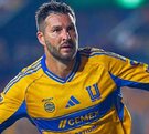 André-Pierre Gignac festejando uno de sus goles que hizo en el Apertura 2025 en la Liga MX.