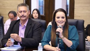 Susy Torrecillas, alcaldesa de Lerdo, compareció ante la Comisión de Hacienda del Congreso del Estado para presentar la ley de Ingresos.