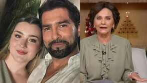 Arturo Carmona junto a su hija Melenie Carmona y a un costado se encuentra la periodista Pati Chapoy.
