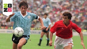 España y Uruguay empataron a cero goles en el Mundial de Italia 1990.