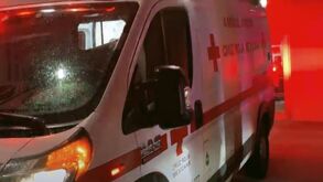 ambulancia de Parras haciendo representación de los hechos ocurridos en la localidad.