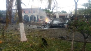 Un ataque coche bomba en Coahuayama en Michoacán dejó a dos personas muertas t varios heridos