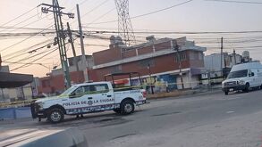 Lugar en dónde fue asesinado un hombre frente a sus vecinos en la colonia Bosques de Manzanilla, Puebla.