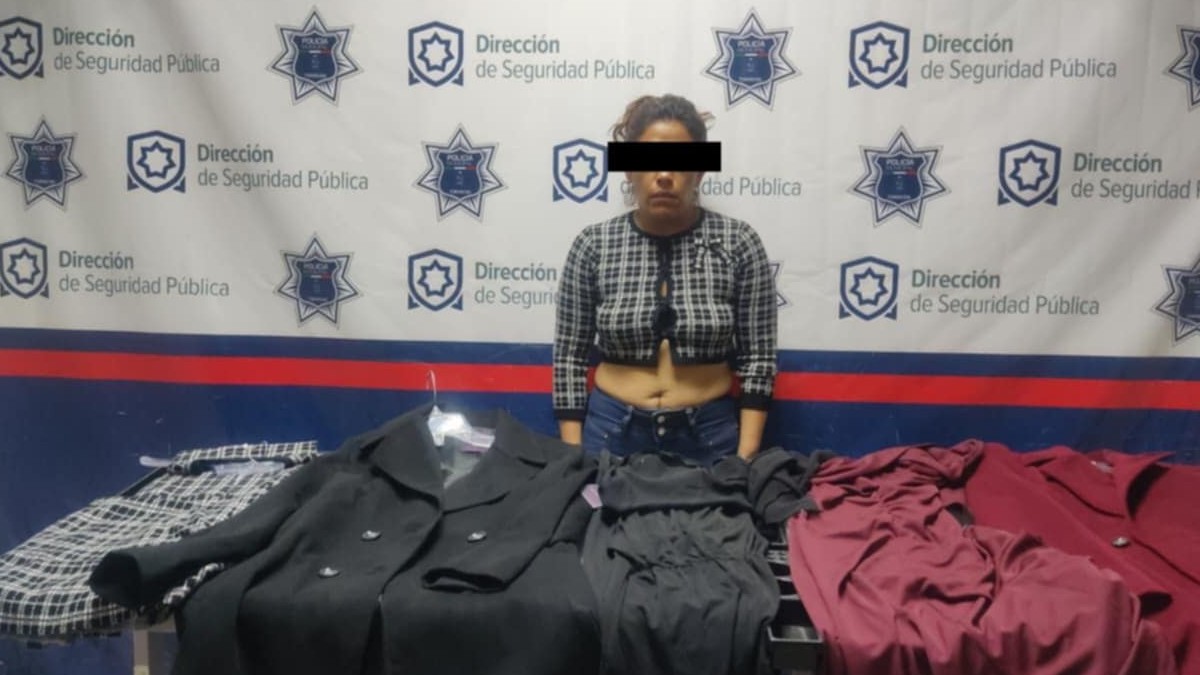 Mujer detenida por robo