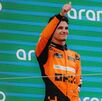 Lando Norris festejando uno de sus podios en la Temporada 2025 de la Fórmula 1.