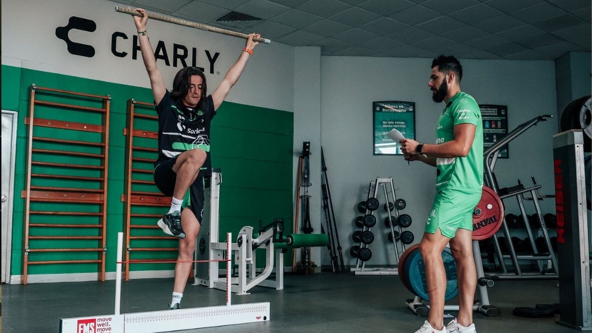 Carlos Acevedo en el arranque de la pretemporada de Santos
