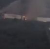 tráiler incendiado en carretera Monterrey-Saltillo