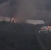 tráiler incendiado en carretera Monterrey-Saltillo