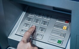 Teclado de un cajero automático