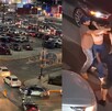 Tráfico y pelea en Galerías Monterrey.