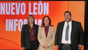 Funcionarios de Nuevo León en entrevista.