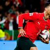 Cristiano Ronaldo festejando un gol con Portugal.