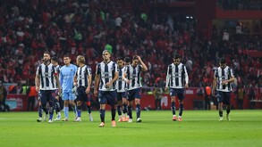 El equipo de Rayados durante la vuelta de la semifinal del Apertura 2025.