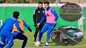 Gignac entrenando con Tigres previo al juego de ida de la Final Tigres vs Toluca del Apertura 2025.