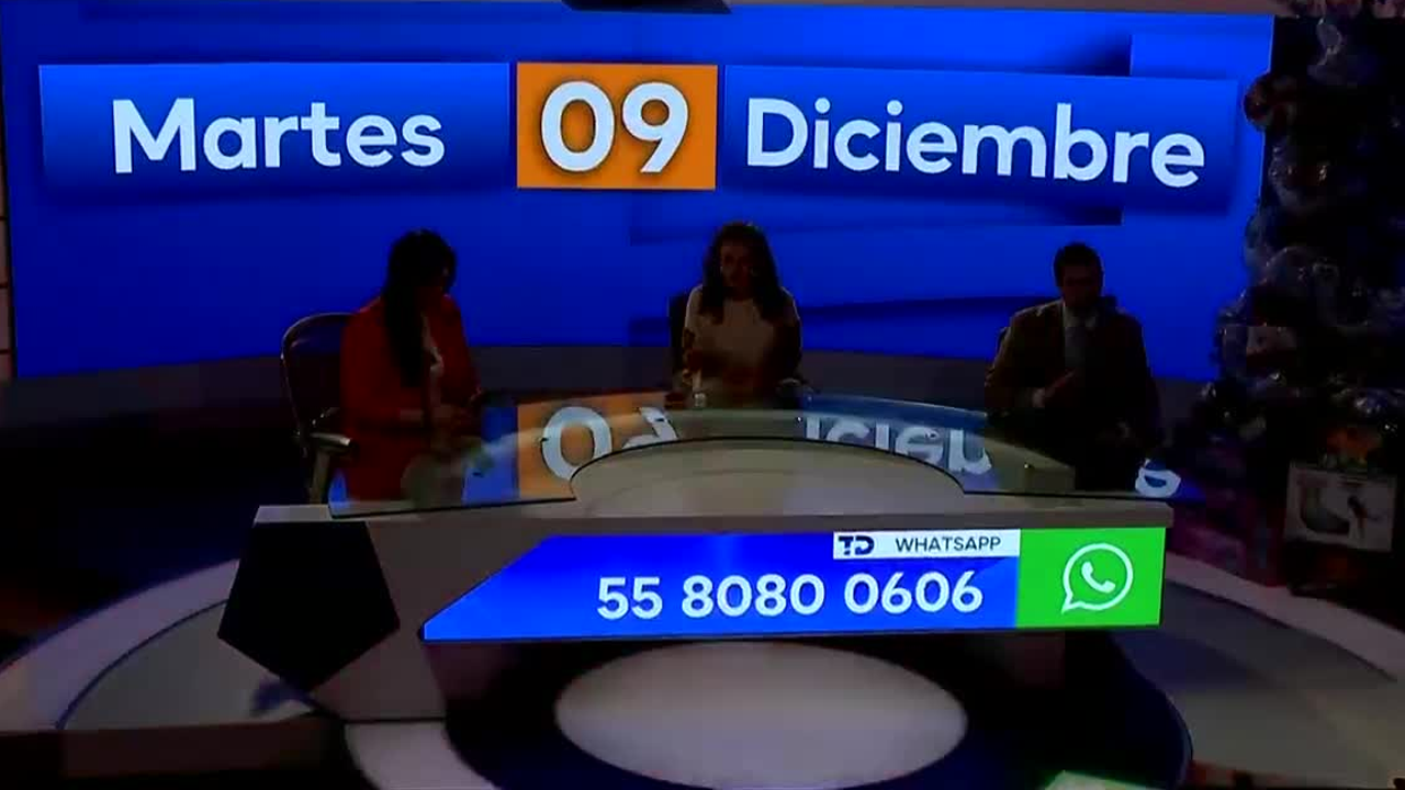 Programa conducido por Ana Laura Alanís, Liliana Sosa y David Medrano, martes 09 de diciembre de 2025.