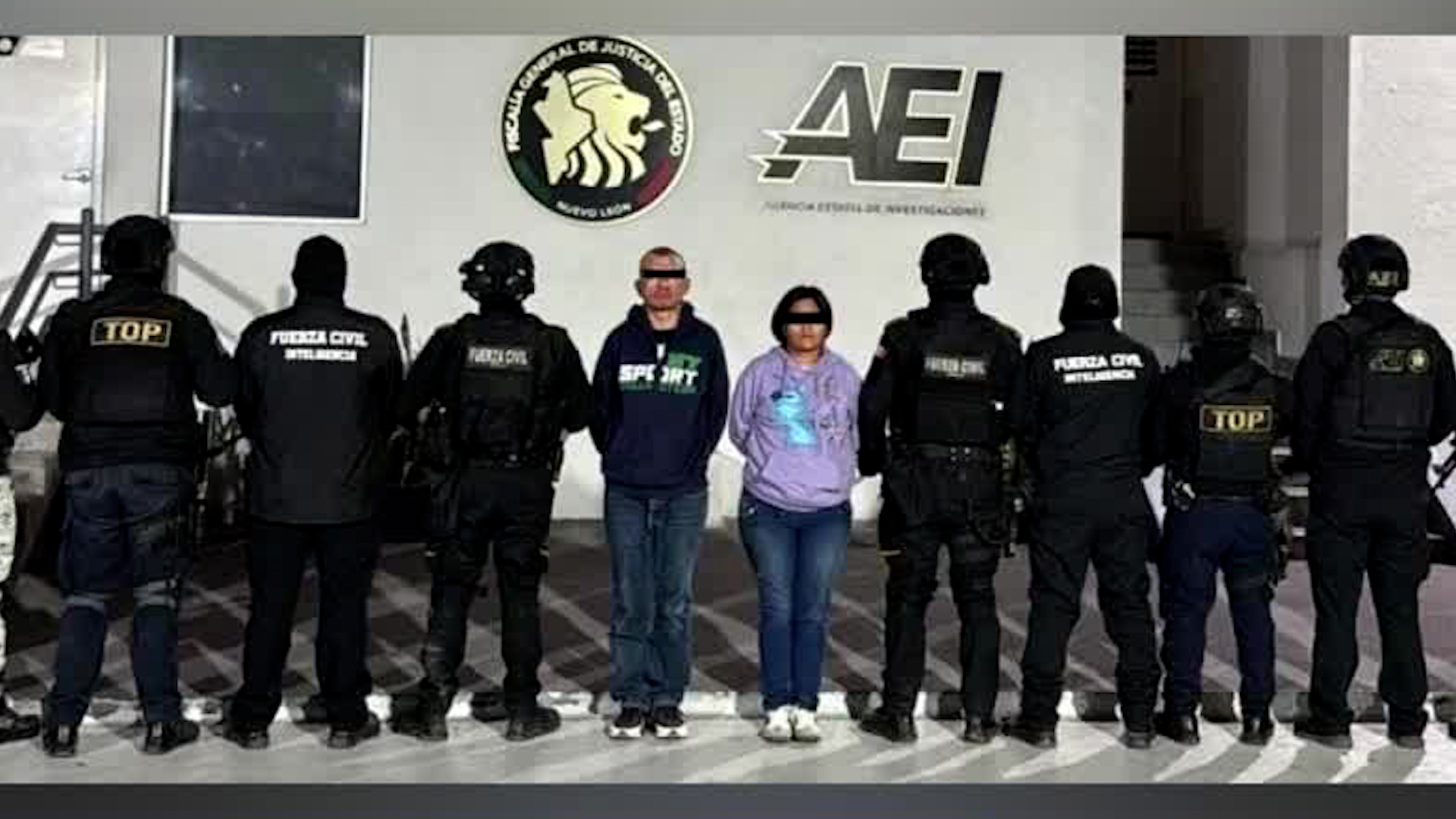 Elementos de fuerza civil en coordinación con Personal del Municipio de Escobedo lograron la captura de una pareja responsable de varios delitos.