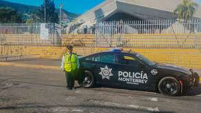 Operativo de vialidad en Basílica de Guadalupe de Monterrey.