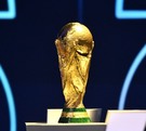 Trofeo de la Copa del Mundo que será entregado al próximo campeón, a menos que Argentina repliqué lo logrado en Qatar 2022.