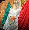 Basílica de Guadalupe durante las mañanitas a la virgen el 12 de diciembre