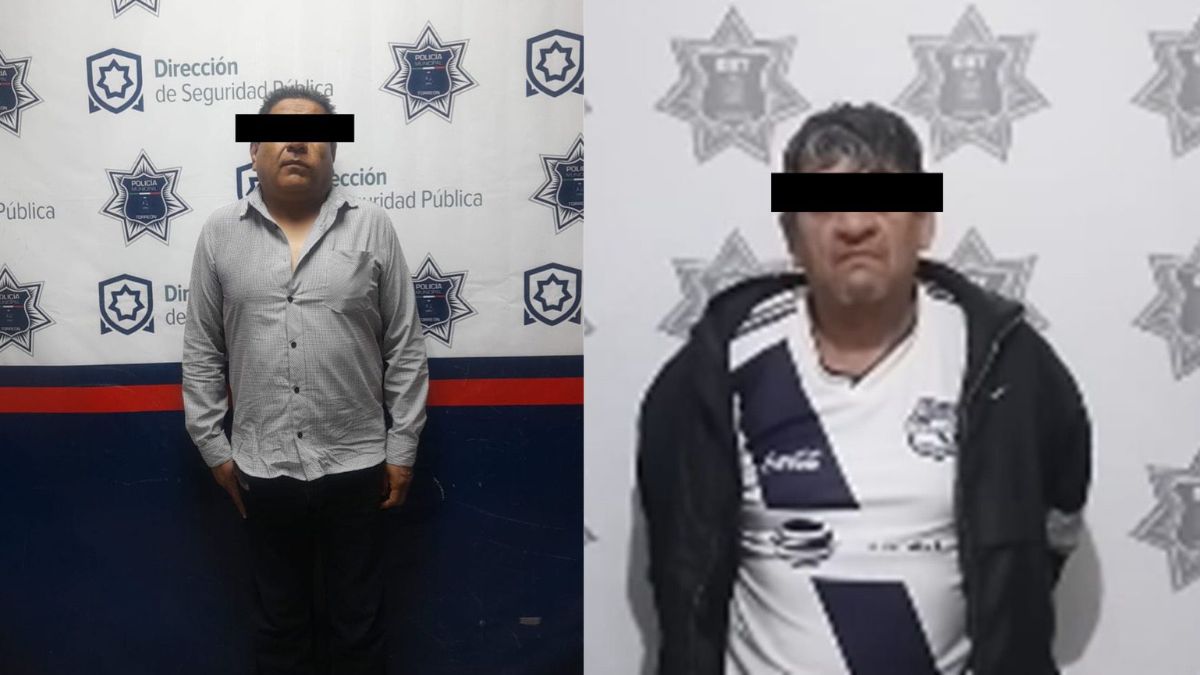 Dos hombres detenidos por violencia familiar en la Dirección de Seguridad Publica de Torreón.