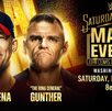 Cartelera oficial de John Cena y Gunther para Saturday Night Main Event.