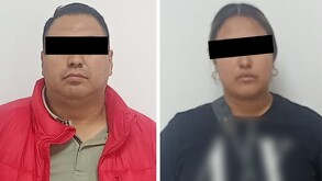 Marcos ‘N’ y María ‘N’, detenidos por su presunta participación en el asesinato de una pareja en la colonia Lindavista, Ciudad de México.