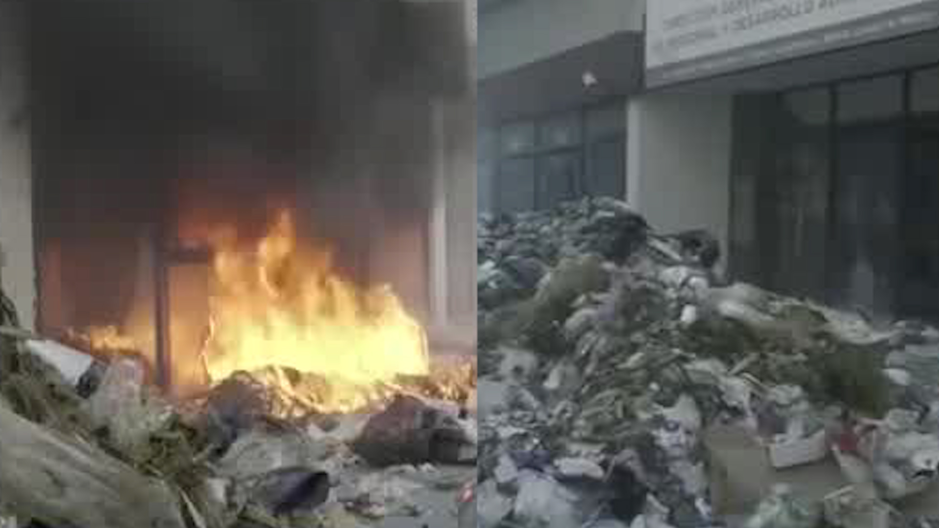 Un grupo de trabajadores de limpia realizaron una protesta en busca de pertenecer al sindicato del gobierno capitalino.