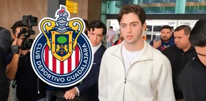 Brian Gutiérrez llegando a Guadalajara para reportar con Chivas de cara al Clausura 2026.