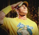 John Cena haciendo su pose de batalla junto a la leyenda de 