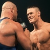 John Cena confrontando a Kurt Angle en el Smack Down del 27 de junio del 2002.