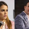 Lorena de la Garza, presidenta de la Comisión de Presupuesto y Carlos de la Fuente, coordinador del PAN