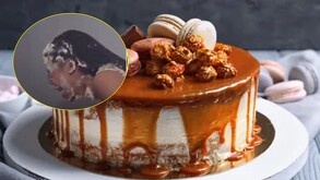 Pastel de quince años en color café y blanco