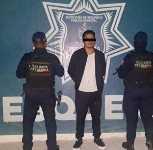 Hombre detenido en Pesquería